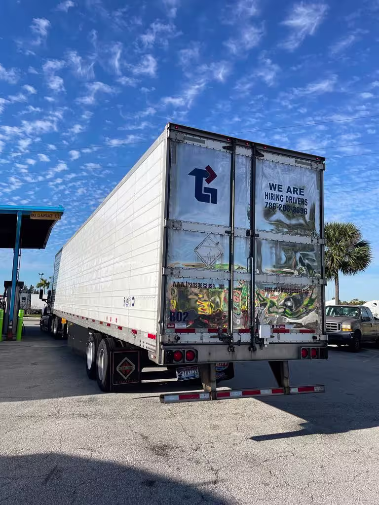 Maintenance team working on a truck